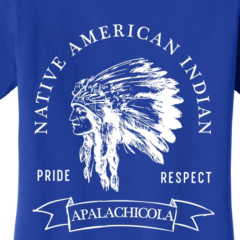 Apalachicola Tribe Native American Indian Pride Respect Dark Cool Gift Women's T-Shirt