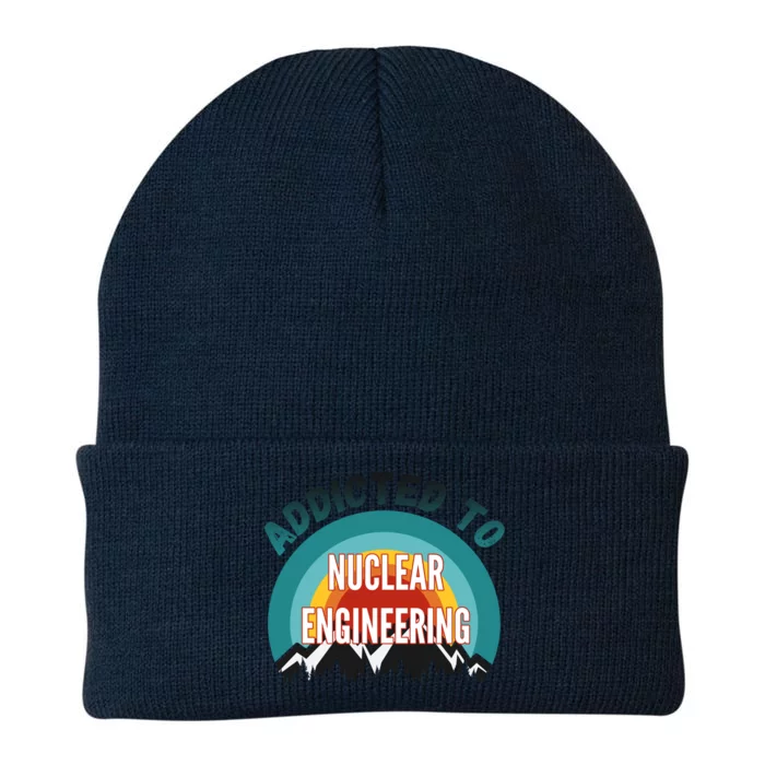 Addicted To Nuclear Engineering College Major Gift Knit Cap Winter Beanie