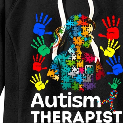 Autism Therapist Navigating Autism T Autism Counseling T Gift Women's Fleece Hoodie