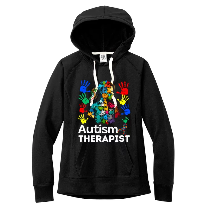 Autism Therapist Navigating Autism T Autism Counseling T Gift Women's Fleece Hoodie