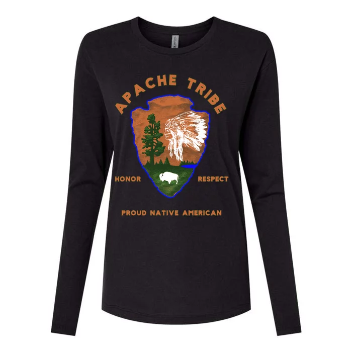 Apache Tribe Native American Indian Pride Respect Honor Gift Womens Cotton Relaxed Long Sleeve T-Shirt