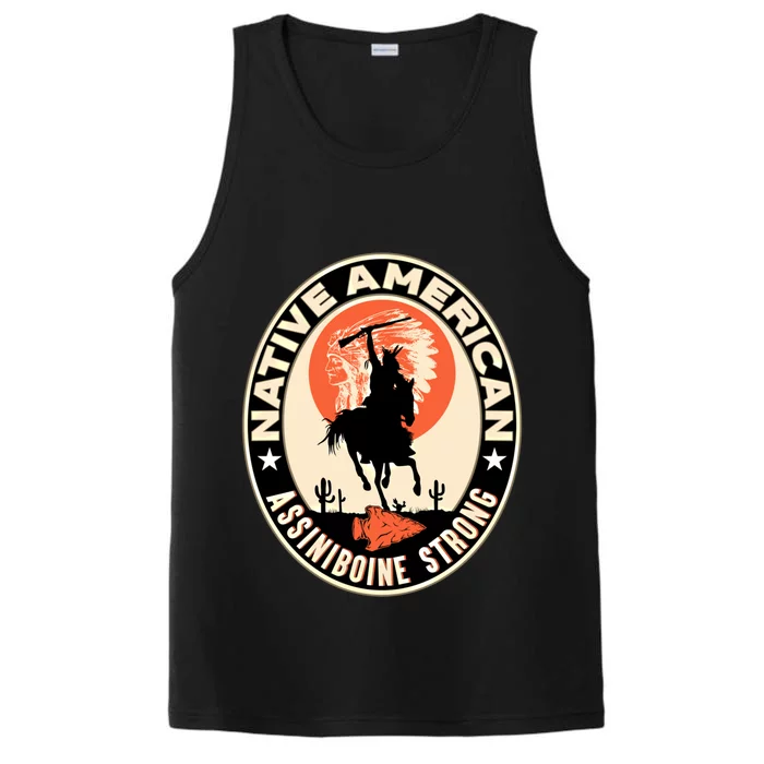 Assiniboine Tribe Native American Indian Pride Respect Stron Funny Gift Performance Tank