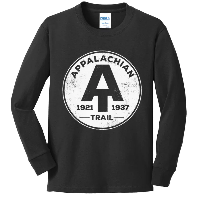 Appalachian Trail National Park Established 1921 1937 Kids Long Sleeve Shirt