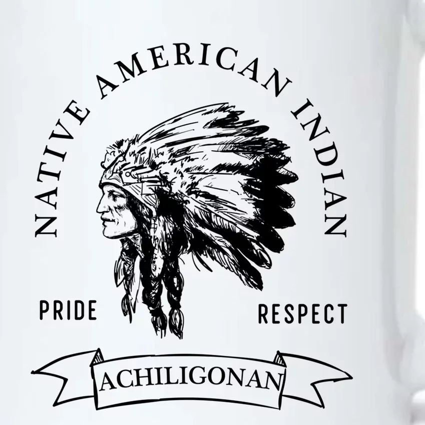 Achiligonan Tribe Native American Indian Pride Respect Darke Gift Black Color Changing Mug