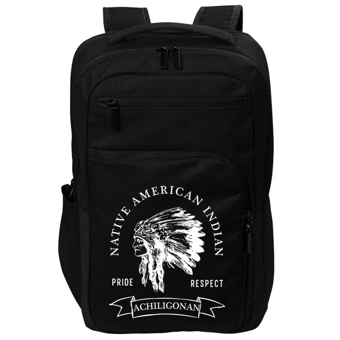 Achiligonan Tribe Native American Indian Pride Respect Darke Gift Impact Tech Backpack