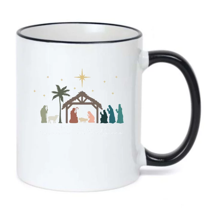 A Thrill Of Hope The Weary World Rejoices Christian Christmas Black Color Changing Mug