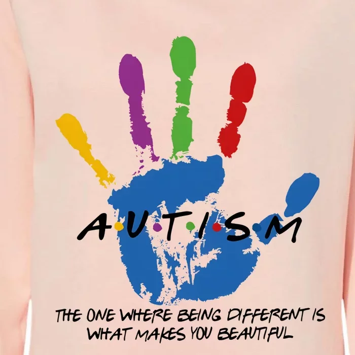 Autism The One Where Being Different Is What Make You Beautiful Womens California Wash Sweatshirt