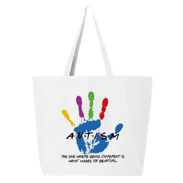 Autism The One Where Being Different Is What Make You Beautiful 25L Jumbo Tote