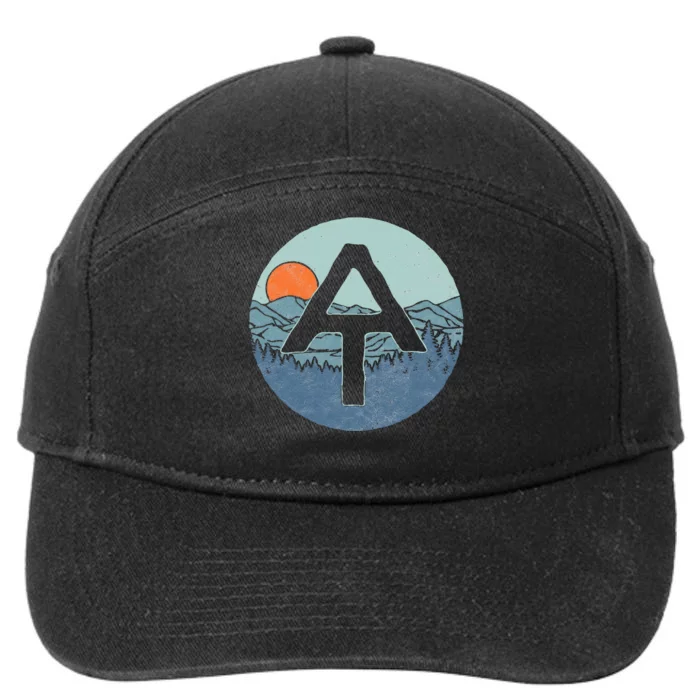 Appalachian Trail Outdoor Scene Hiking 7-Panel Snapback Hat