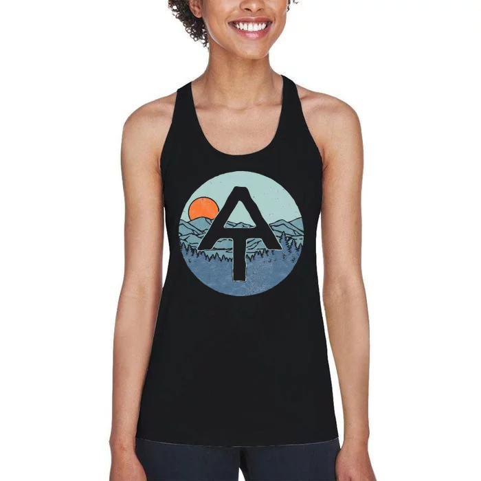 Appalachian Trail Outdoor Scene Hiking Women's Racerback Tank