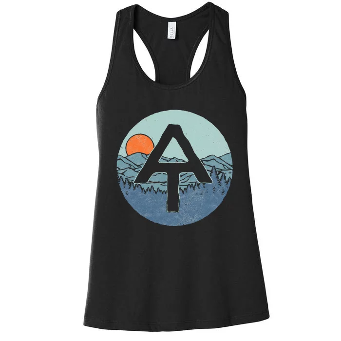 Appalachian Trail Outdoor Scene Hiking Women's Racerback Tank