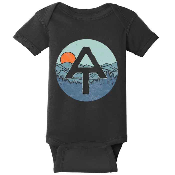 Appalachian Trail Outdoor Scene Hiking Baby Bodysuit