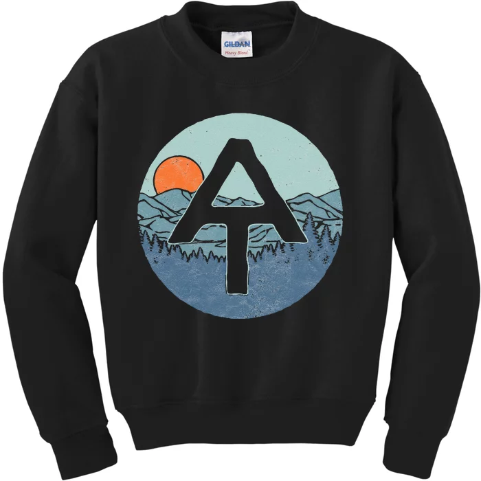 Appalachian Trail Outdoor Scene Hiking Kids Sweatshirt