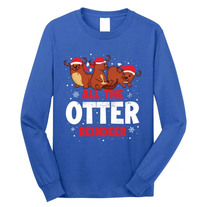 All The Otter Reindeer Gift Long Sleeve Shirt