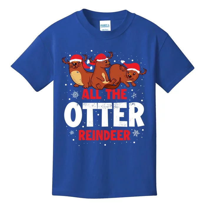 All The Otter Reindeer Gift Kids T-Shirt