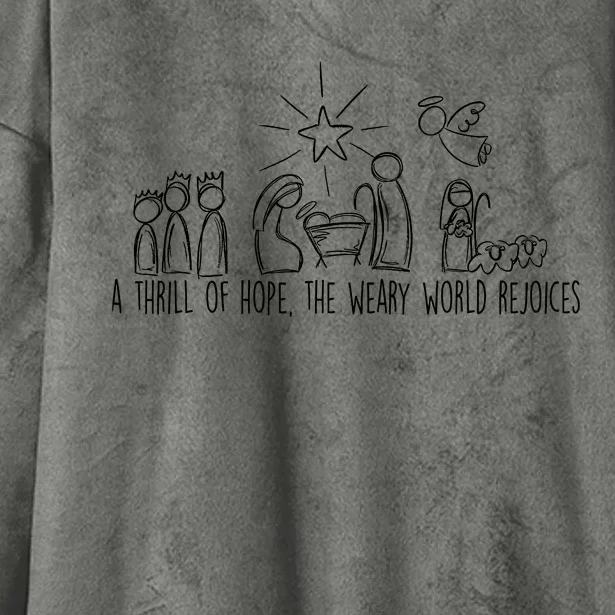 A Thrill Of Hope The Weary World Rejoices Christmas Costume Hooded Wearable Blanket