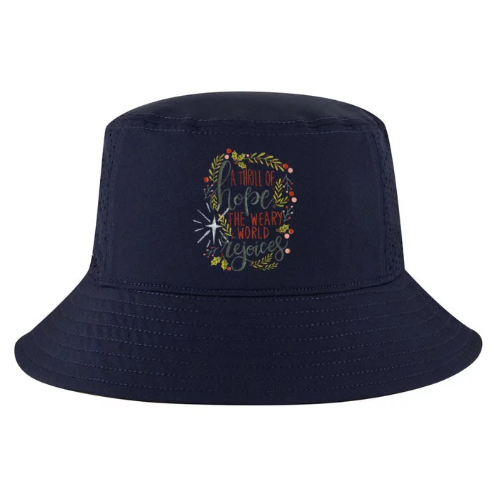 A Thrill Of Hope Christian Xmas Religious Christmas Holiday Cool Comfort Performance Bucket Hat