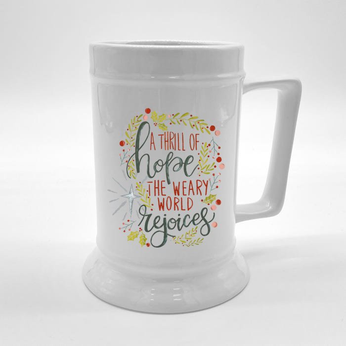 A Thrill Of Hope Christian Xmas Religious Christmas Holiday Front & Back Beer Stein