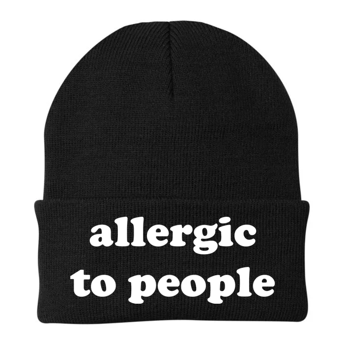 Allergic To People Funny Sayings Knit Cap Winter Beanie