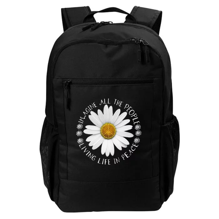 All The People Imagine Living Life In Peace Sunflower Daily Commute Backpack