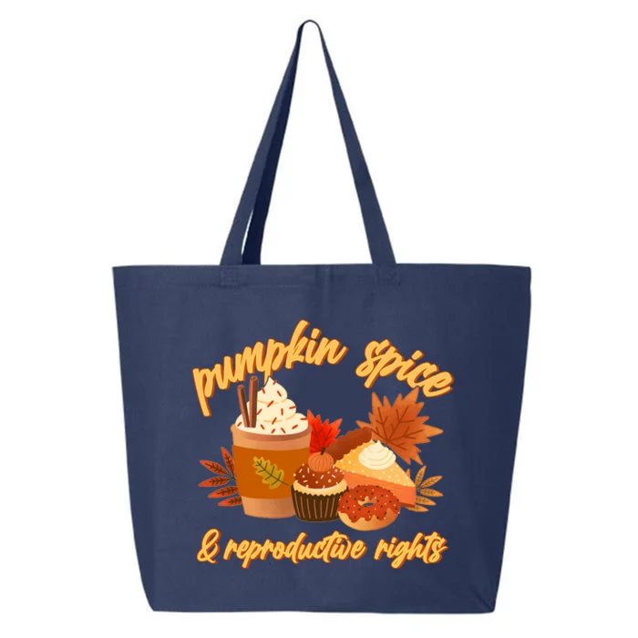 Autumn Time Pumpkin Spice And Reproductive Rights 25L Jumbo Tote