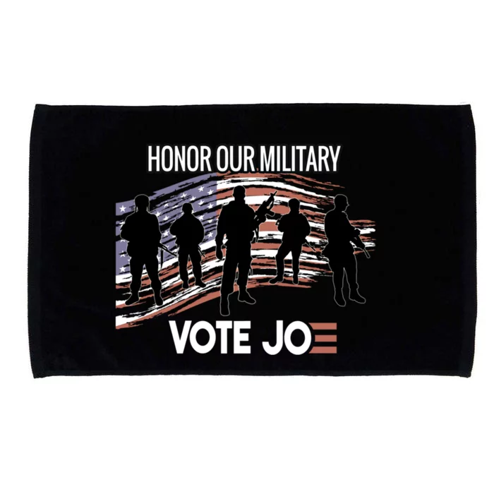 Anti Trump Pro Military Vote Joe Biden Honor Fallen Soldiers Gift Microfiber Hand Towel