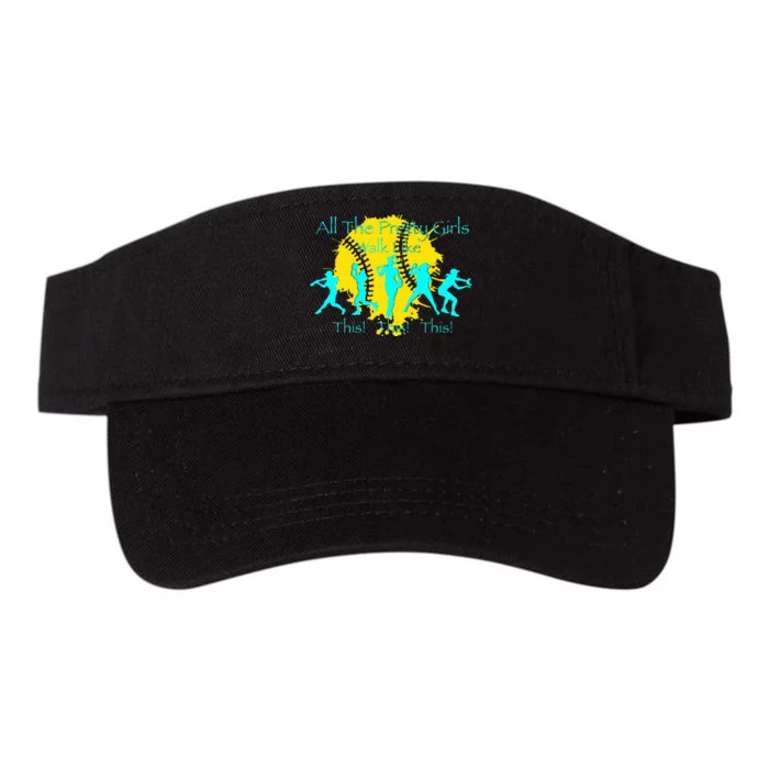 All The Pretty Walk Like This Softball Valucap Bio-Washed Visor