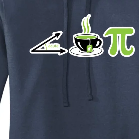 Acute Tea Pi Cool Gift Cutie Pi Math Geek Tea Lover Pi Day Gift Women's Pullover Hoodie