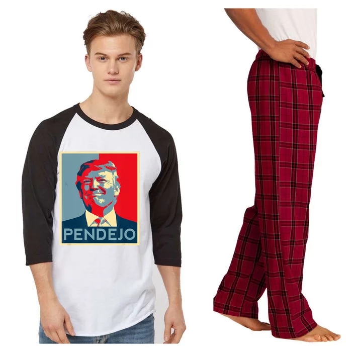 Anti Trump Pendejo Trump Usa American President Picture Raglan Sleeve Pajama Set