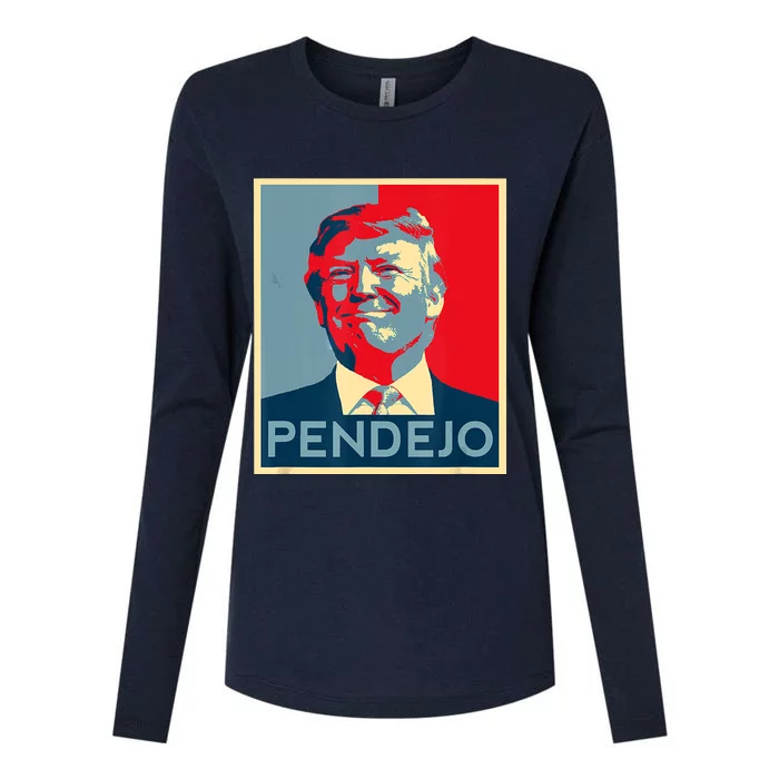 Anti Trump Pendejo Trump Usa American President Picture Womens Cotton Relaxed Long Sleeve T-Shirt