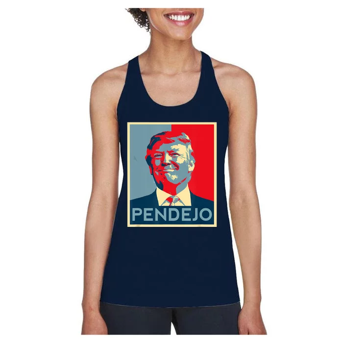 Anti Trump Pendejo Trump Usa American President Picture Women's Racerback Tank