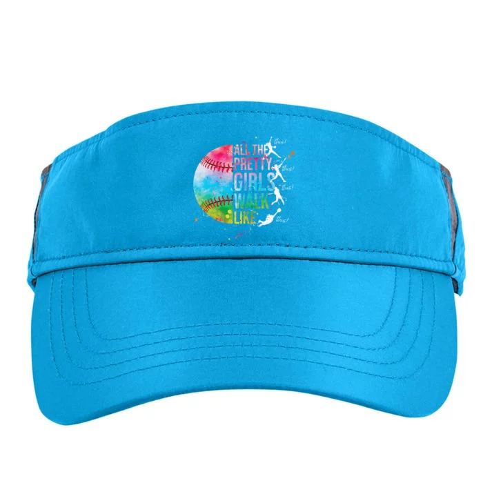 All The Pretty Walk Like This Funny Baseball Softball Adult Drive Performance Visor