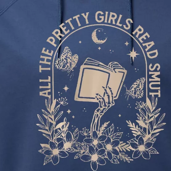 All The Pretty Girl Read Smut Book Lover Performance Fleece Hoodie