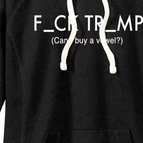 Anti Trump Protest Political  Funny Trump Women's Fleece Hoodie