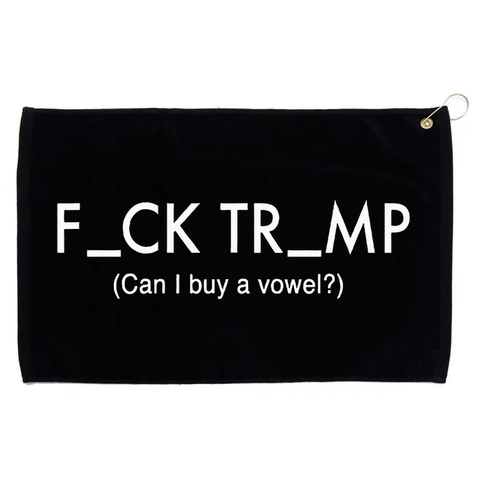 Anti Trump Protest Political  Funny Trump Grommeted Golf Towel