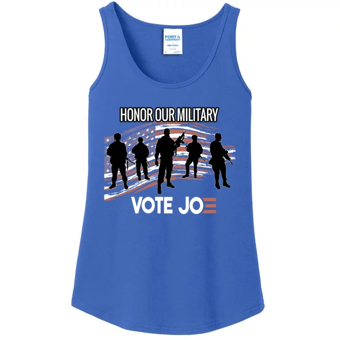 Anti Trump Pro Military Vote Joe Biden Honor Fallen Soldiers Gift Ladies Essential Tank