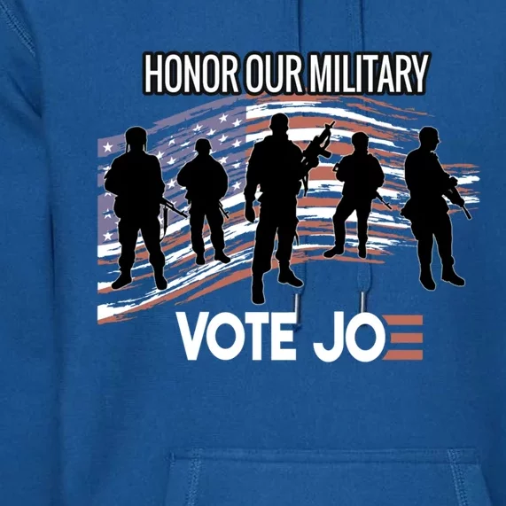 Anti Trump Pro Military Vote Joe Biden Honor Fallen Soldiers Gift Premium Hoodie