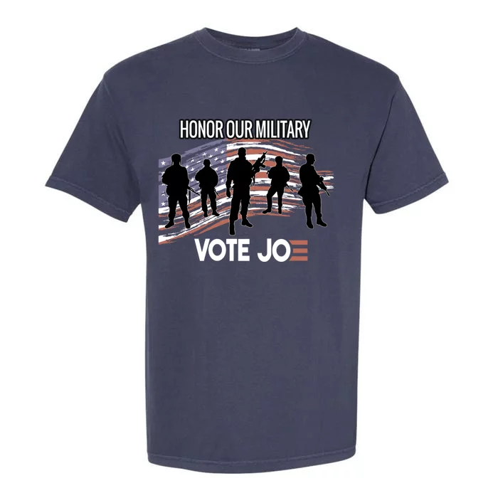 Anti Trump Pro Military Vote Joe Biden Honor Fallen Soldiers Gift Garment-Dyed Heavyweight T-Shirt