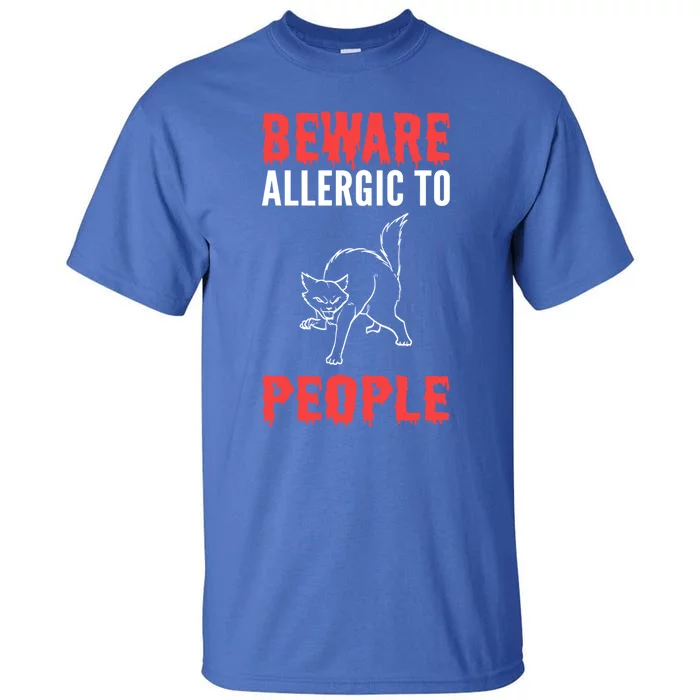 Allergic To People Introvert Great Gift Tall T-Shirt