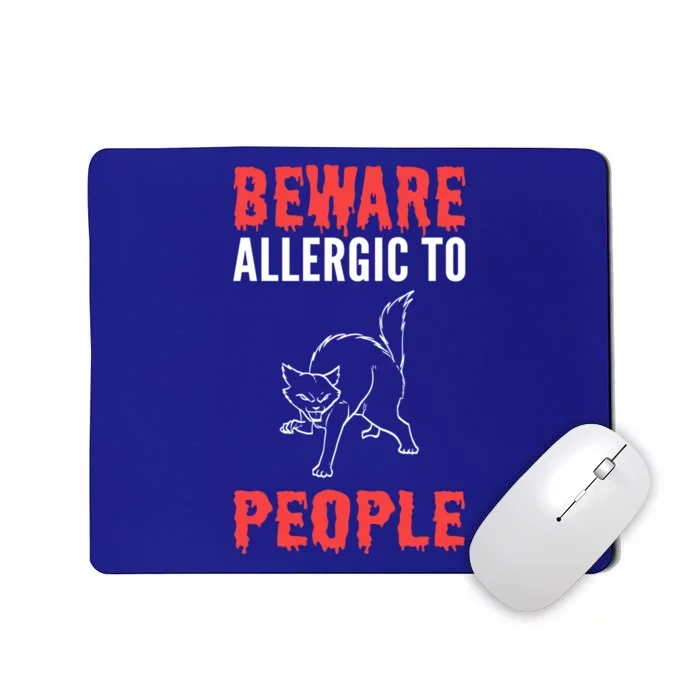 Allergic To People Introvert Great Gift Mousepad