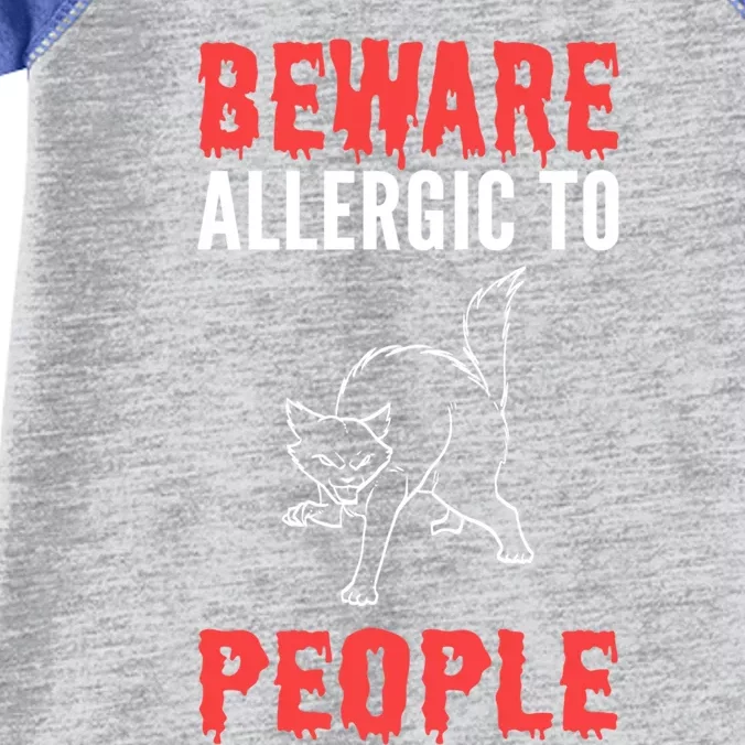 Allergic To People Introvert Great Gift Infant Baby Jersey Bodysuit