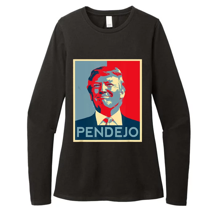 ANTI TRUMP Pendejo Trump USA American President Picture Womens CVC Long Sleeve Shirt