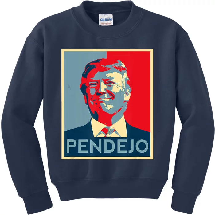 ANTI TRUMP Pendejo Trump USA American President Picture Kids Sweatshirt