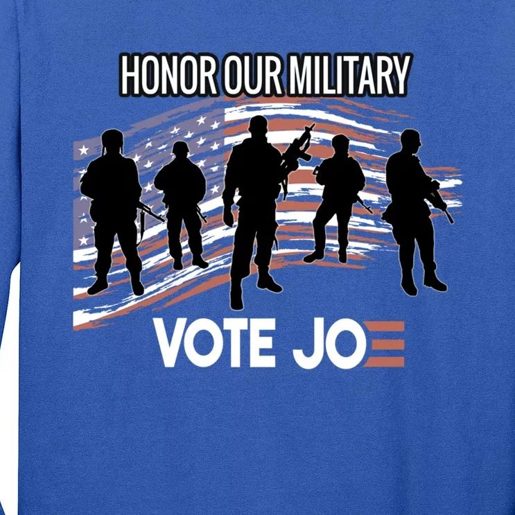 Anti Trump Pro Military Vote Joe Biden Honor Fallen Soldiers Gift Long Sleeve Shirt