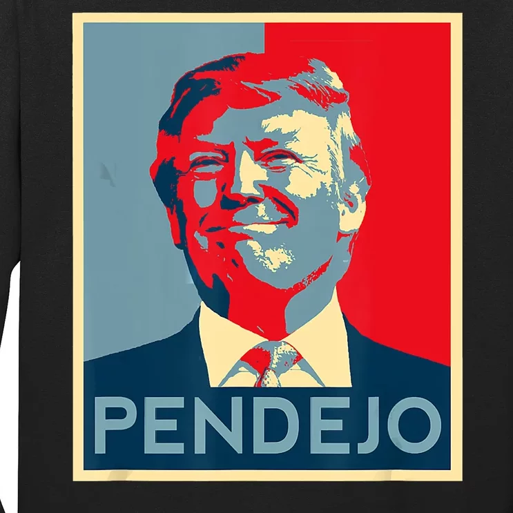 ANTI TRUMP Pendejo Trump USA American President Picture Long Sleeve Shirt