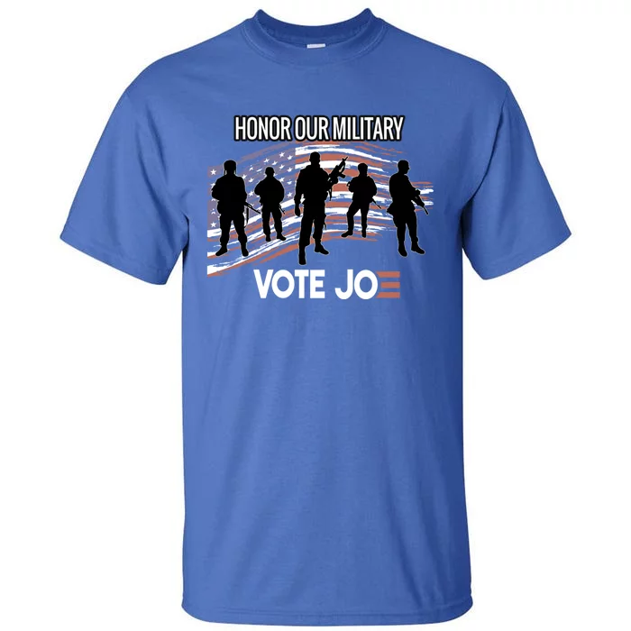 Anti Trump Pro Military Vote Joe Biden Honor Fallen Soldiers Gift Tall T-Shirt