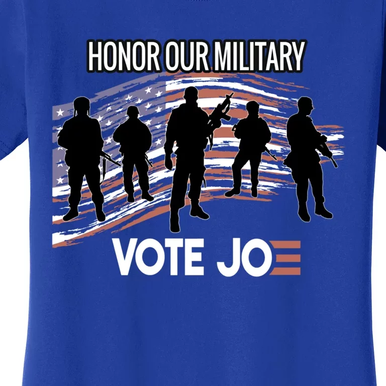 Anti Trump Pro Military Vote Joe Biden Honor Fallen Soldiers Gift Women's T-Shirt