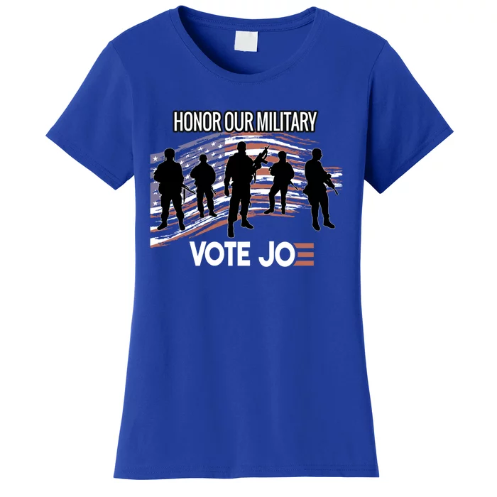 Anti Trump Pro Military Vote Joe Biden Honor Fallen Soldiers Gift Women's T-Shirt