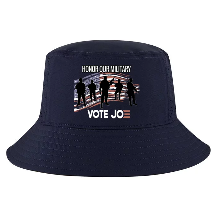 Anti Trump Pro Military Vote Joe Biden Honor Fallen Soldiers Gift Cool Comfort Performance Bucket Hat