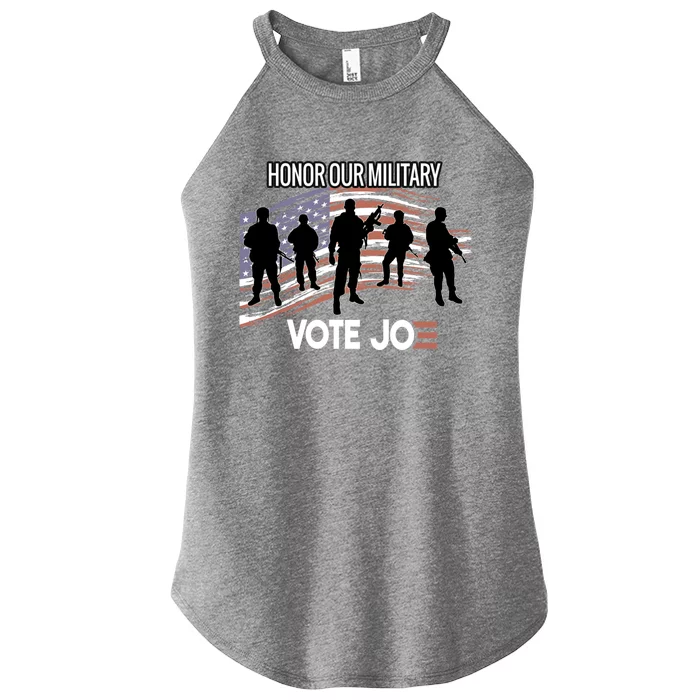 Anti Trump Pro Military Vote Joe Biden Honor Fallen Soldiers Gift Women’s Perfect Tri Rocker Tank